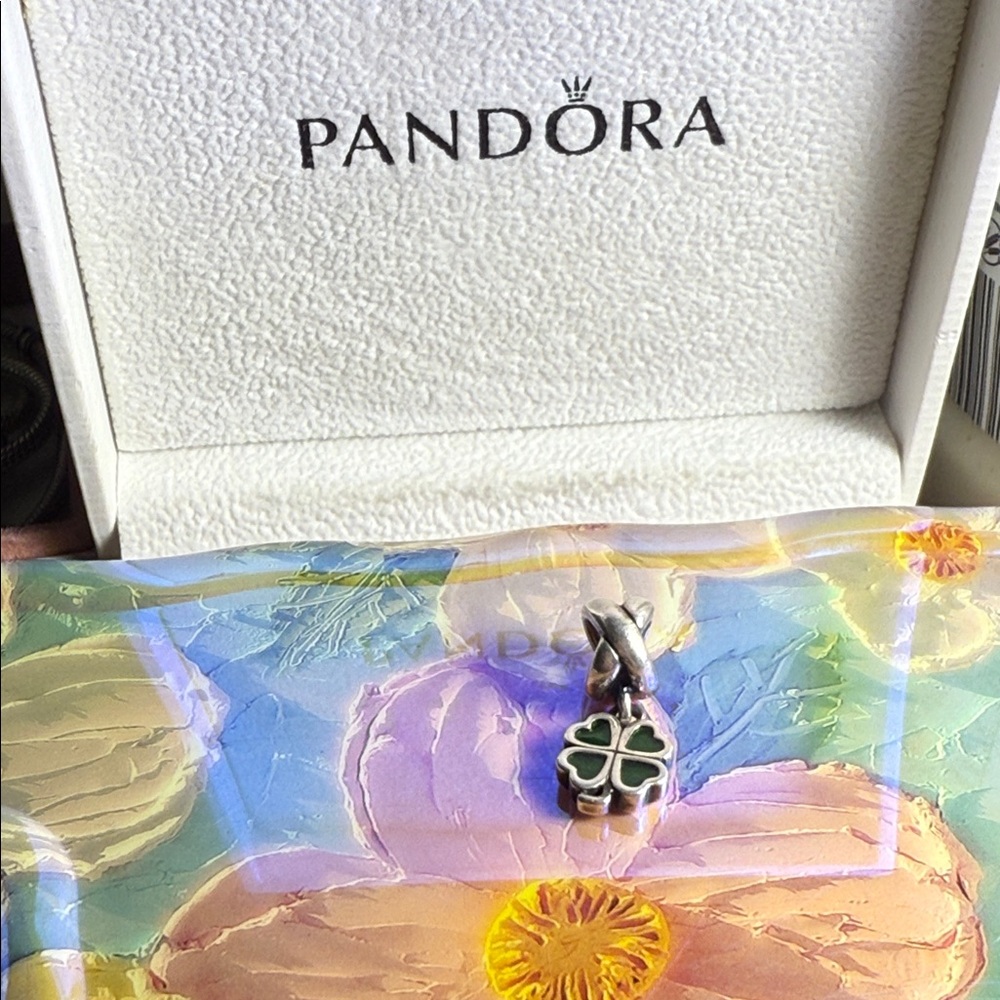 Pandora Green Clover Charm
